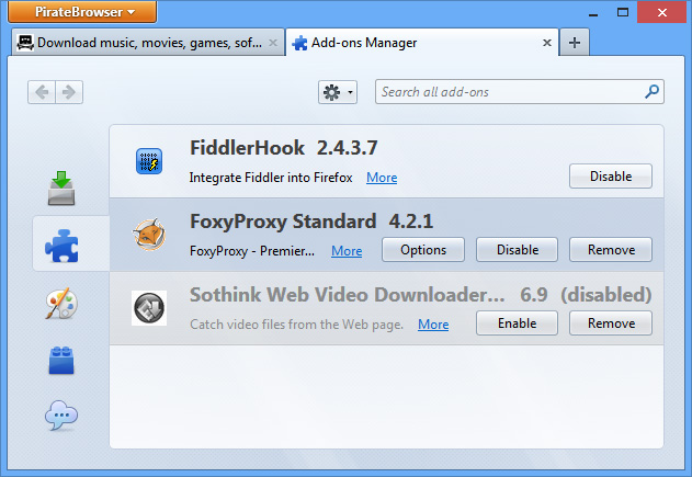 PirateBrowser - браузер для обхода цензуры от создателей The Pirate Bay, скриншот 2